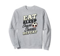 Eat Sleep Coach Soccer Repeat Sweatshirt - Trendy Graphic for Adults - T-Shirt, Sweatshirt, Hoodie