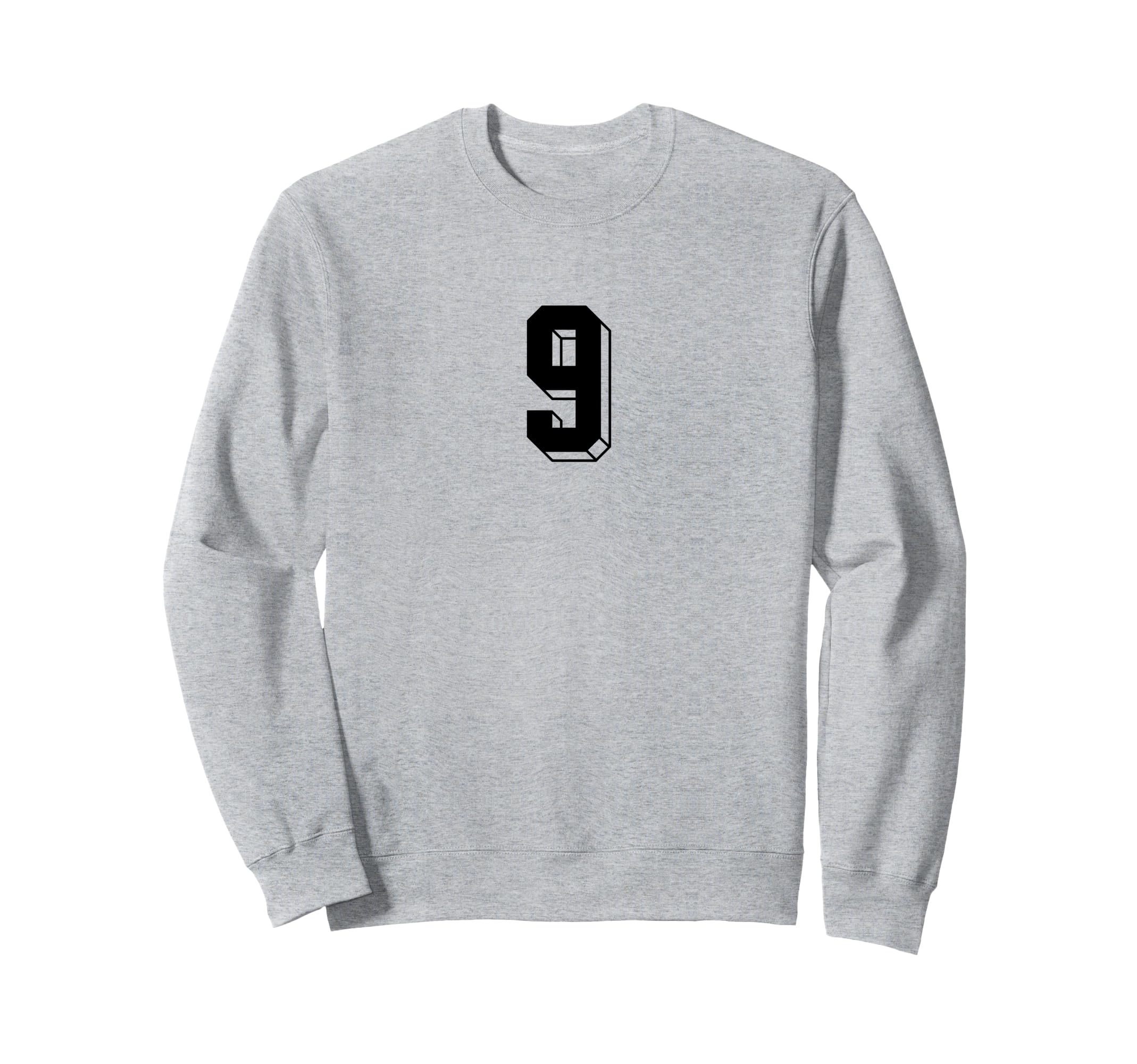 Number 9 80S 90S Soccer Team Sweatshirt - Novelty Apparel for Adults - T-Shirt, Sweatshirt, Hoodie