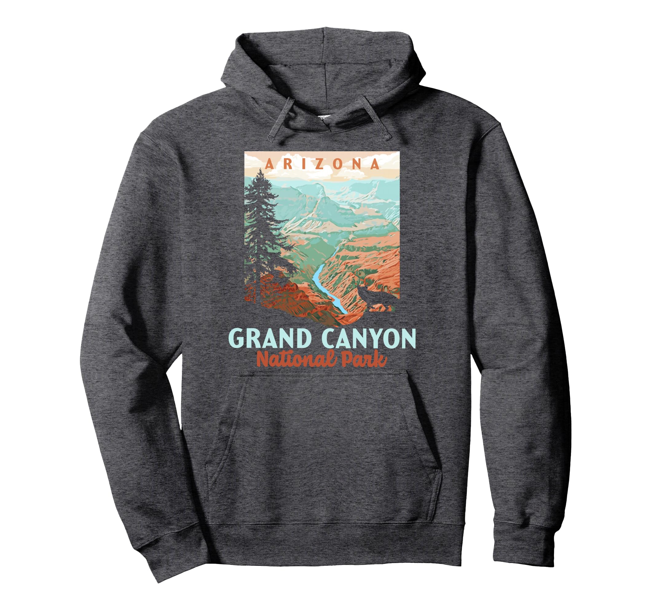 Grand Canyon National Park Arizona Wpa Hoodie - Streetwear Style Unisex - T-Shirt, Sweatshirt, Hoodie