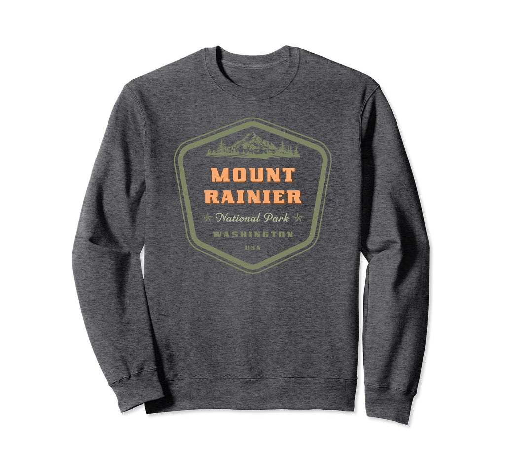 Mount Rainier National Park Sweatshirt - Fun Novelty Design Men Women - T-Shirt, Sweatshirt, Hoodie