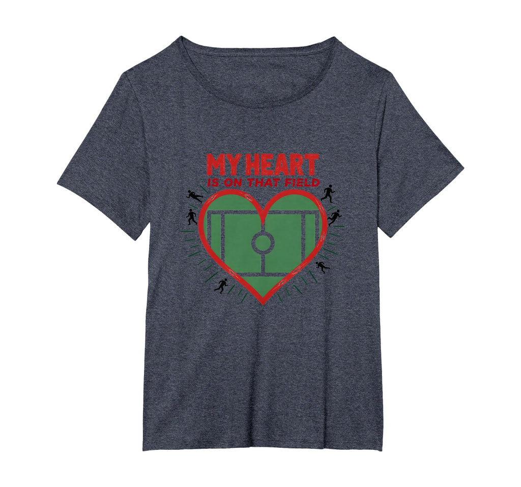My Heart Is That Field Soccer Fan T-Shirt - Minimalist Print Unisex - T-Shirt, Sweatshirt, Hoodie