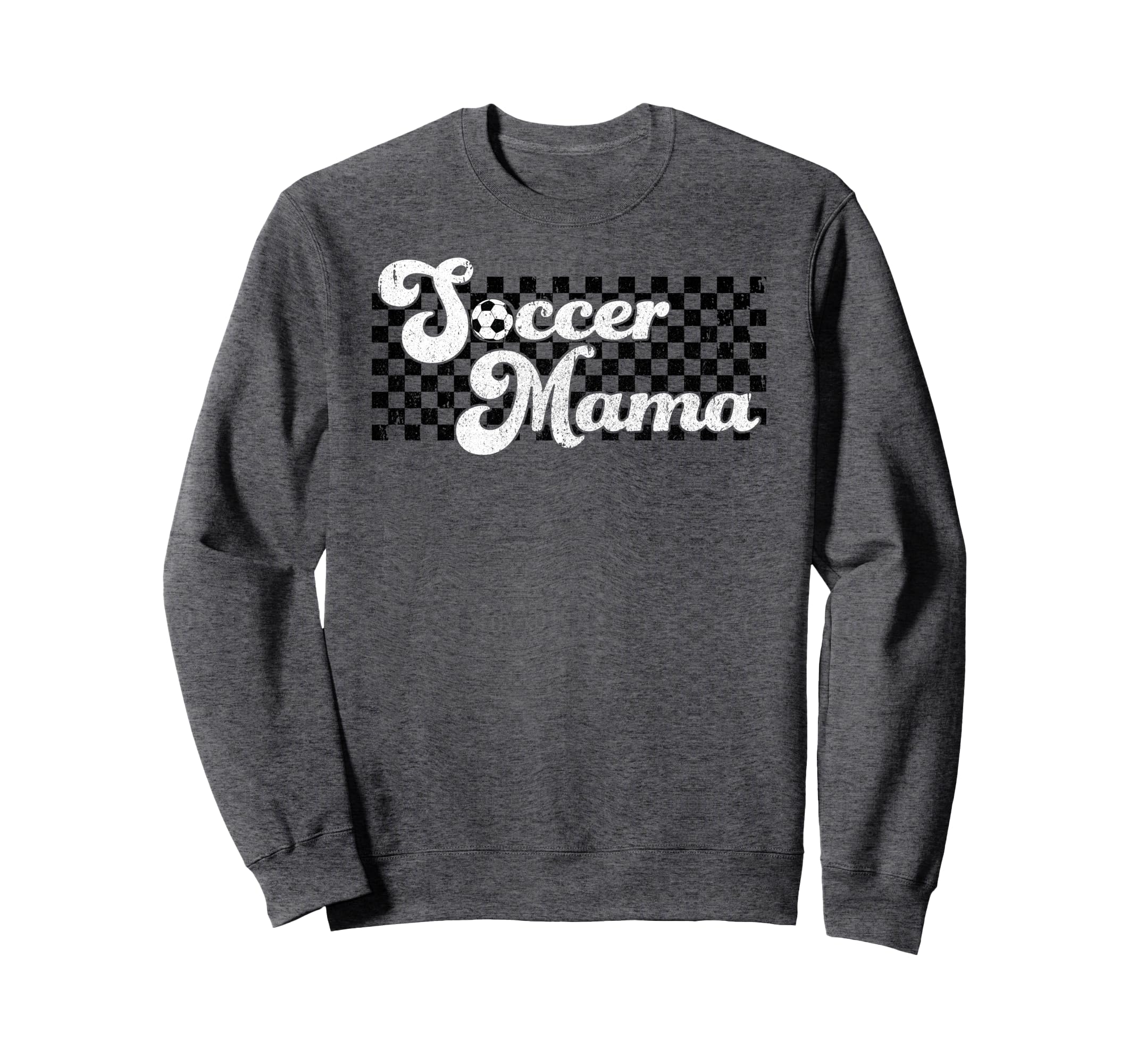 Soccer Mama Soccer Mom Checkered Sweatshirt - Aesthetic Graphic Men Women - T-Shirt, Sweatshirt, Hoodie