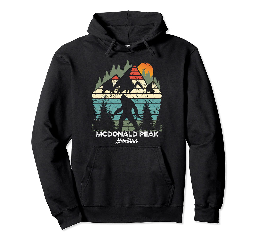 Mcdonald Peak Montana National Park 80S Hoodie - Fun Novelty Design Unisex - T-Shirt, Sweatshirt, Hoodie