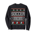 Red And White Soccer Mom Ugly Sweatshirt - Novelty Apparel Men Women - T-Shirt, Sweatshirt, Hoodie