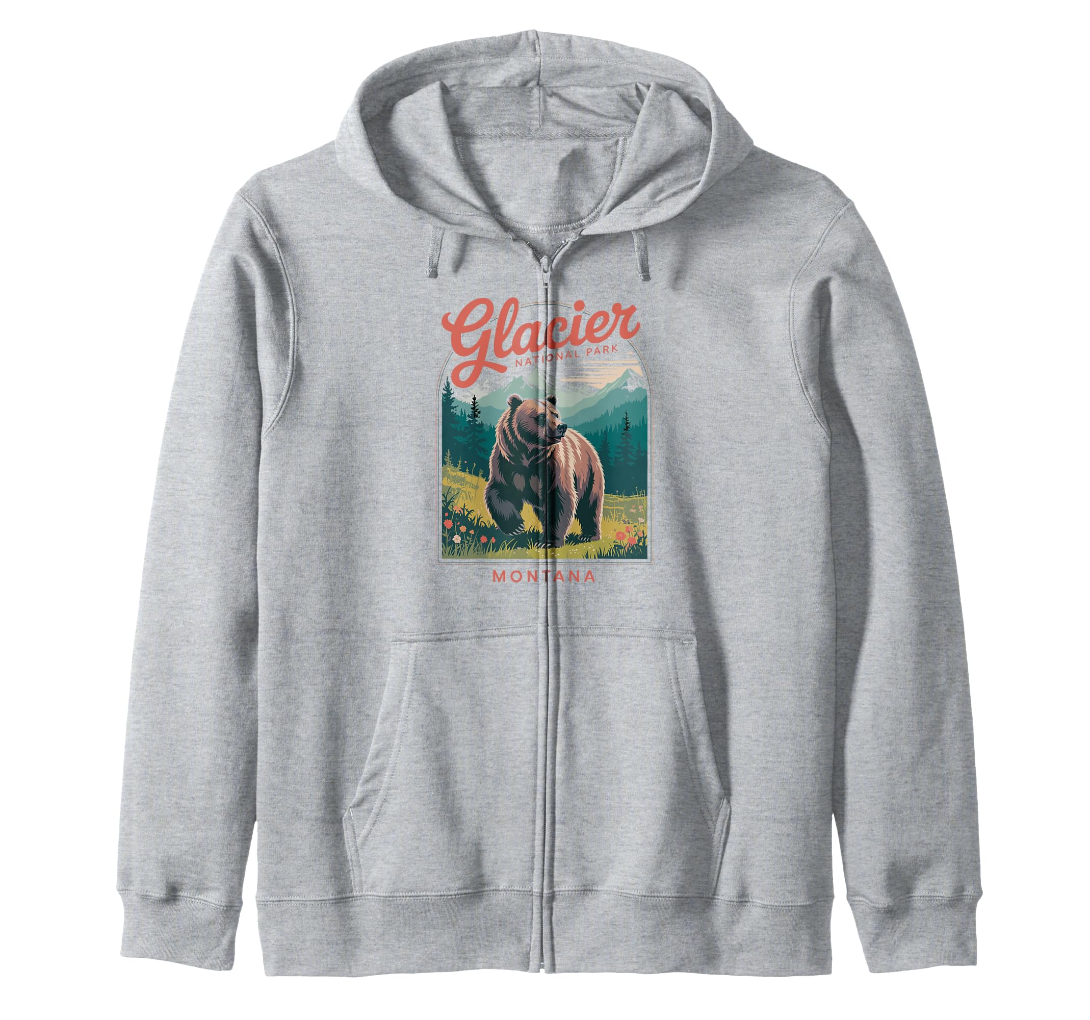 Glacier National Park Montana Usa Hoodie - Streetwear Style Men Women - T-Shirt, Sweatshirt, Hoodie