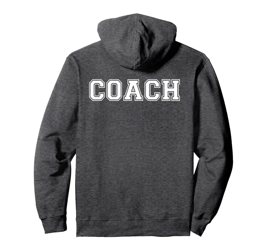 Coach Logo Lettering Back Hoodie - Custom Art Print Men Women - T-Shirt, Sweatshirt, Hoodie