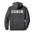 Coach Logo Lettering Back Hoodie - Custom Art Print Men Women - T-Shirt, Sweatshirt, Hoodie