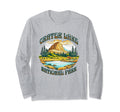 Crater Lake National Park Oregon Sweatshirt - Minimalist Print Men Women - T-Shirt, Sweatshirt, Hoodie