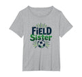 Field Sister Soccer Sibling Pride T-Shirt - Custom Art Print for Adults - T-Shirt, Sweatshirt, Hoodie