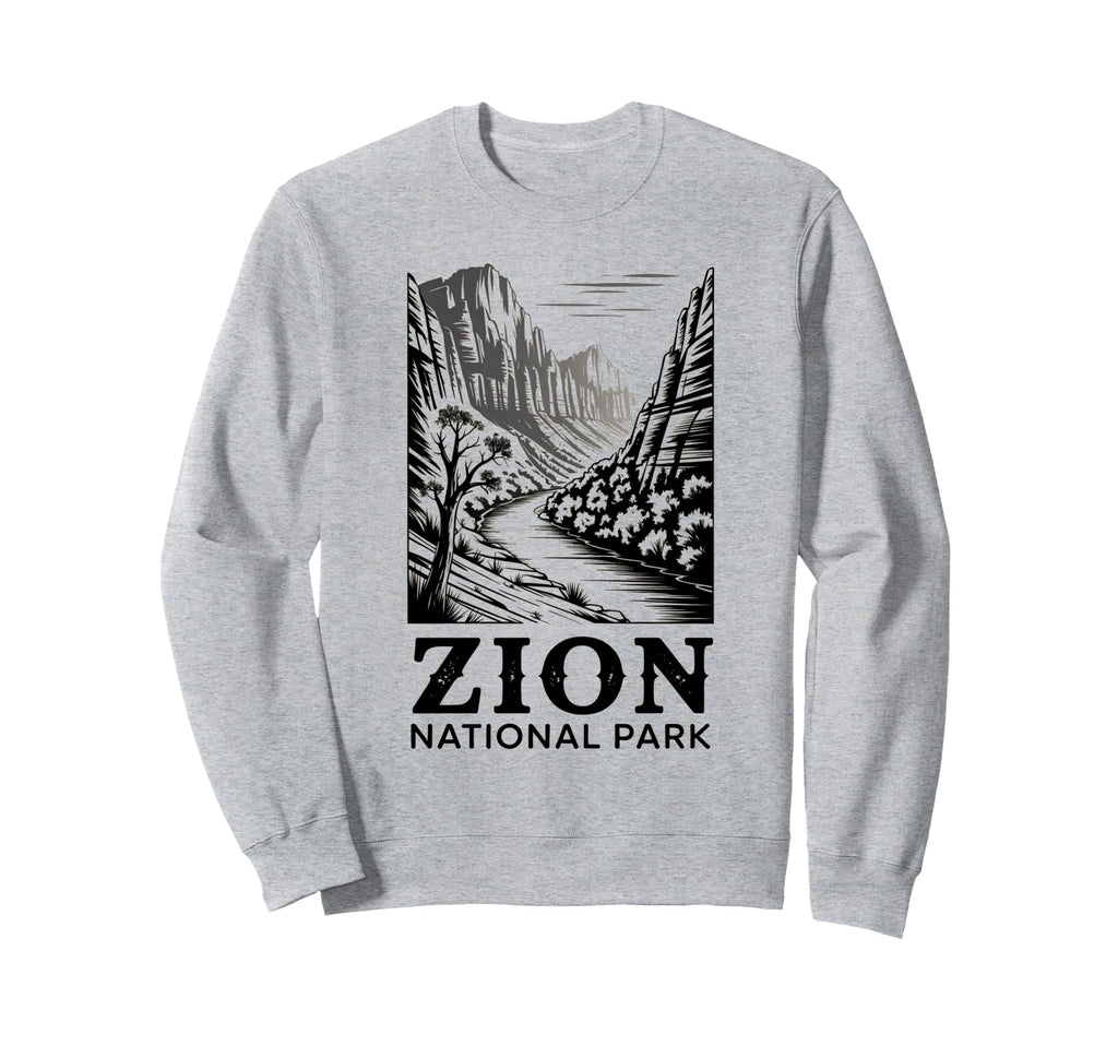 Zion National Park Outdoor Camping Sweatshirt - Trendy Graphic Men Women - T-Shirt, Sweatshirt, Hoodie