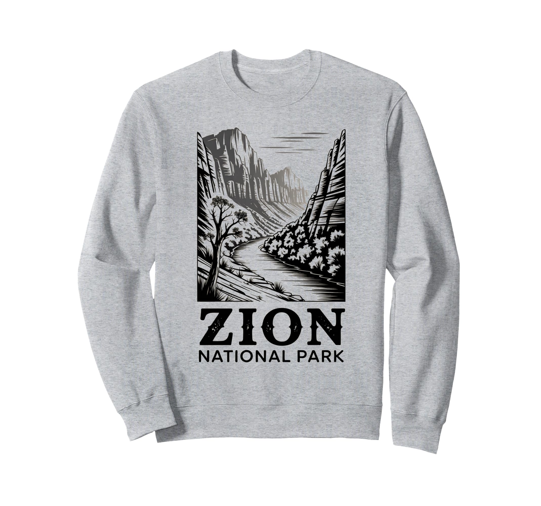 Zion National Park Outdoor Camping Sweatshirt - Trendy Graphic Men Women - T-Shirt, Sweatshirt, Hoodie