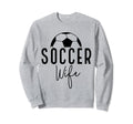 Soccer Wife Mom Player Coach Game Sweatshirt - Minimalist Print Men Women - T-Shirt, Sweatshirt, Hoodie