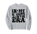 My Soccer Auntie Era Groovy Sweatshirt - Casual Everyday Wear Men Women - T-Shirt, Sweatshirt, Hoodie