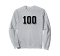 Number 100 80S 90S Soccer Team Sweatshirt - Novelty Apparel for Adults - T-Shirt, Sweatshirt, Hoodie