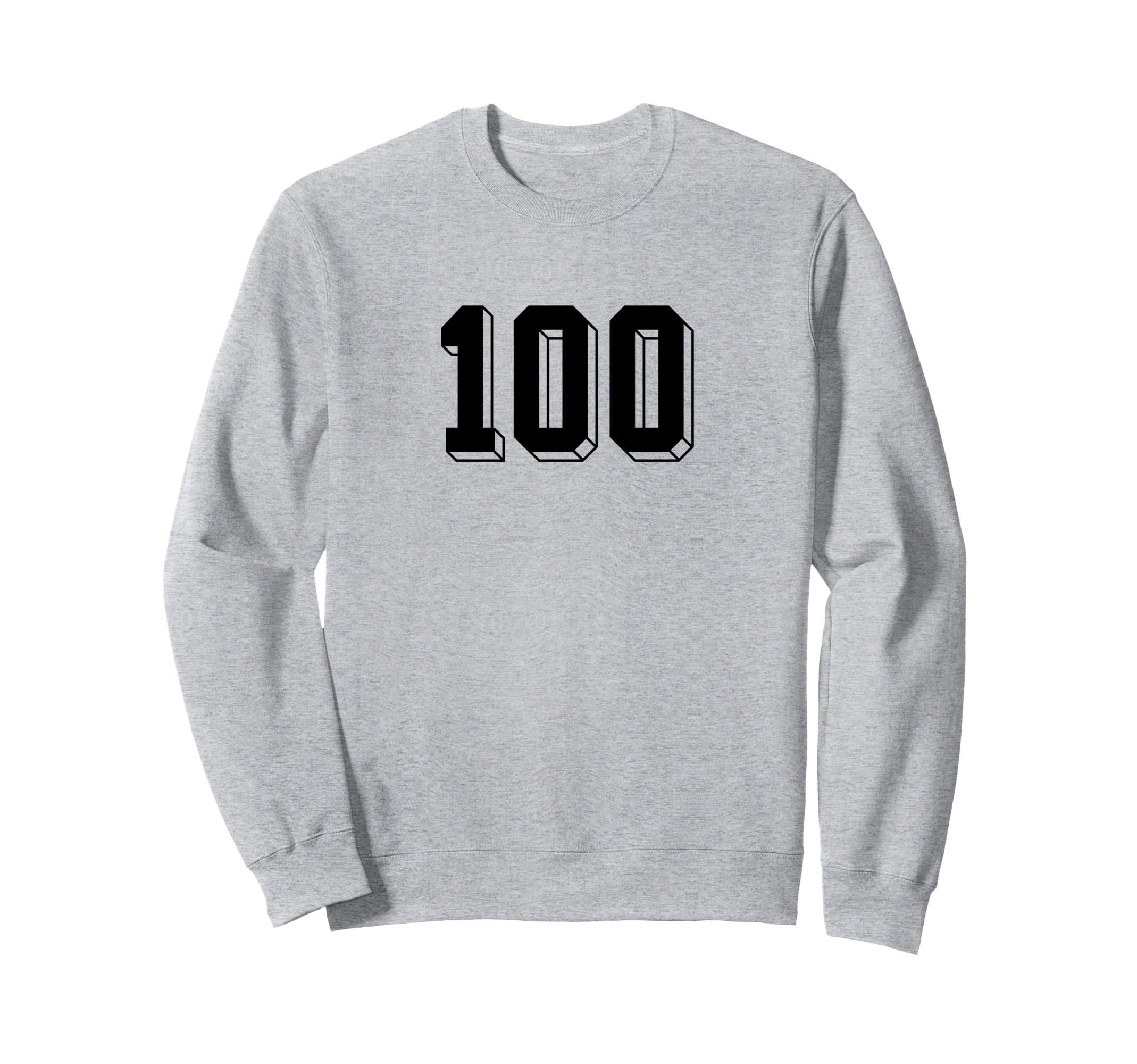 Number 100 80S 90S Soccer Team Sweatshirt - Novelty Apparel for Adults - T-Shirt, Sweatshirt, Hoodie
