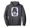 Cheer Mom Cheerleader Mom Blue Messy Bun Hoodie - Trendy Graphic Men Women - T-Shirt, Sweatshirt, Hoodie