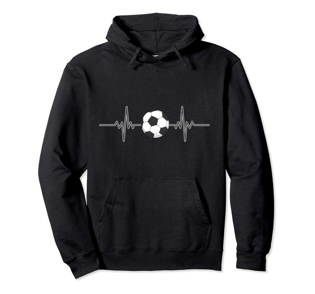 Soccer Heartbeat I Soccer Ball I Hoodie - Aesthetic Graphic Unisex - T-Shirt, Sweatshirt, Hoodie