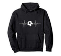 Soccer Heartbeat I Soccer Ball I Hoodie - Aesthetic Graphic Unisex - T-Shirt, Sweatshirt, Hoodie
