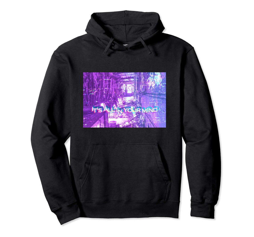 Its All Your Mind Sad Vaporwave Vhs Hoodie - Graphic Print Men Women - T-Shirt, Sweatshirt, Hoodie