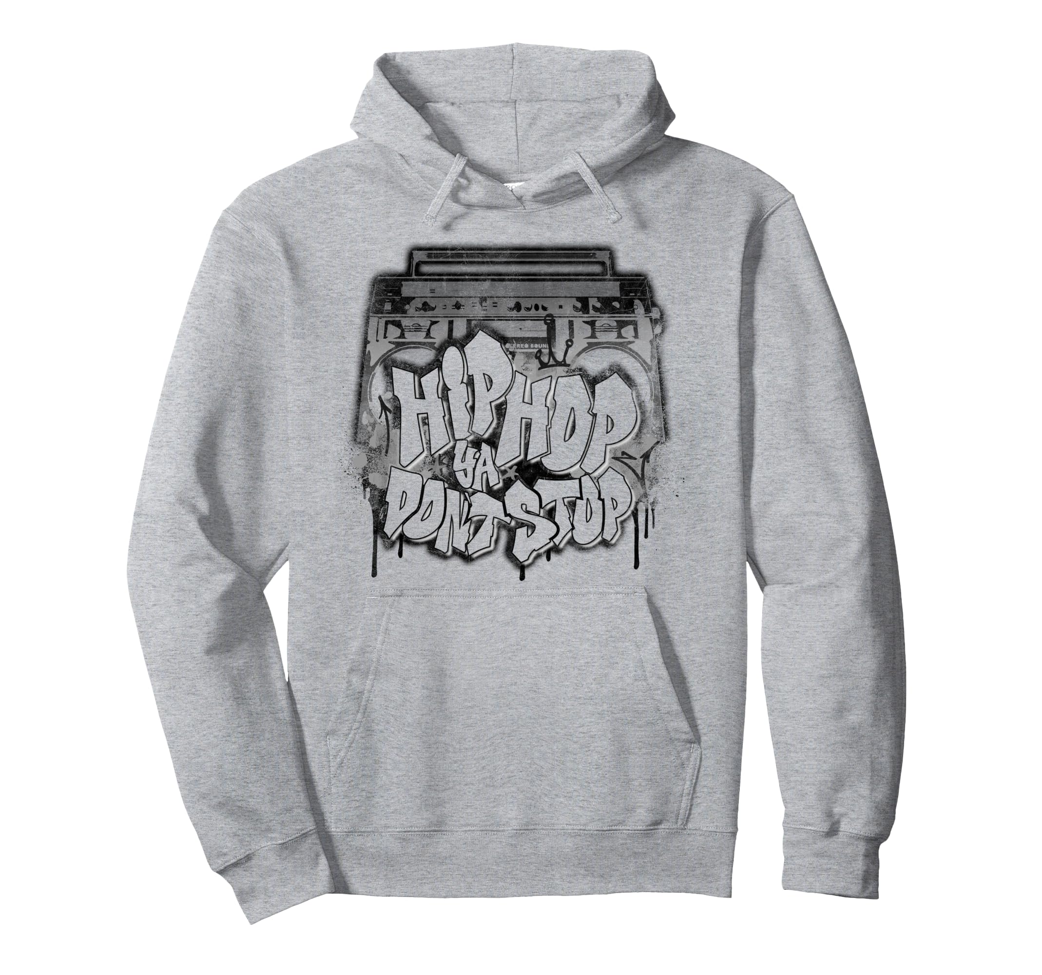 Hip Hop Ya Dont Stop Old School 80S 90S Hoodie - Graphic Print for Adults - T-Shirt, Sweatshirt, Hoodie