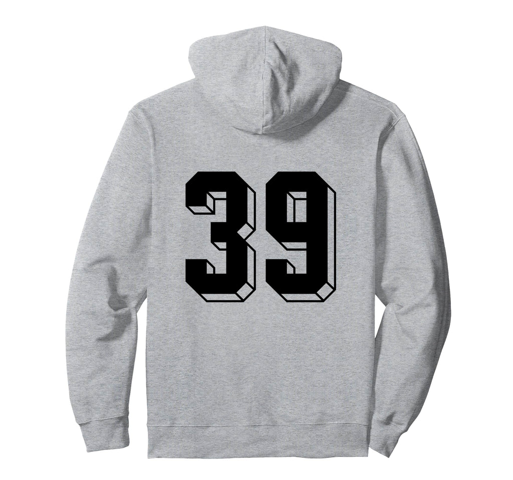 Number 39 Backside 80S 90S Team Hoodie - Casual Everyday Wear Unisex - T-Shirt, Sweatshirt, Hoodie