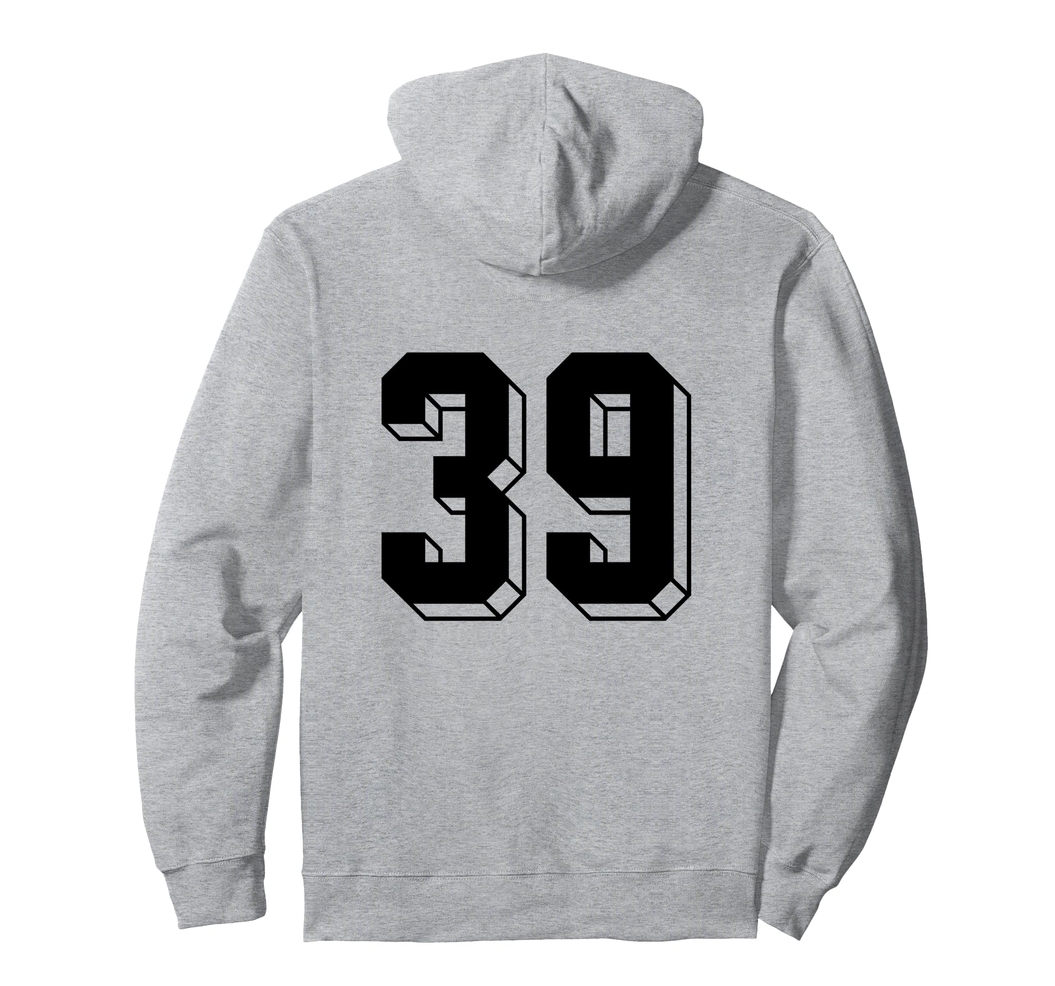 Number 39 Backside 80S 90S Team Hoodie - Casual Everyday Wear Unisex - T-Shirt, Sweatshirt, Hoodie