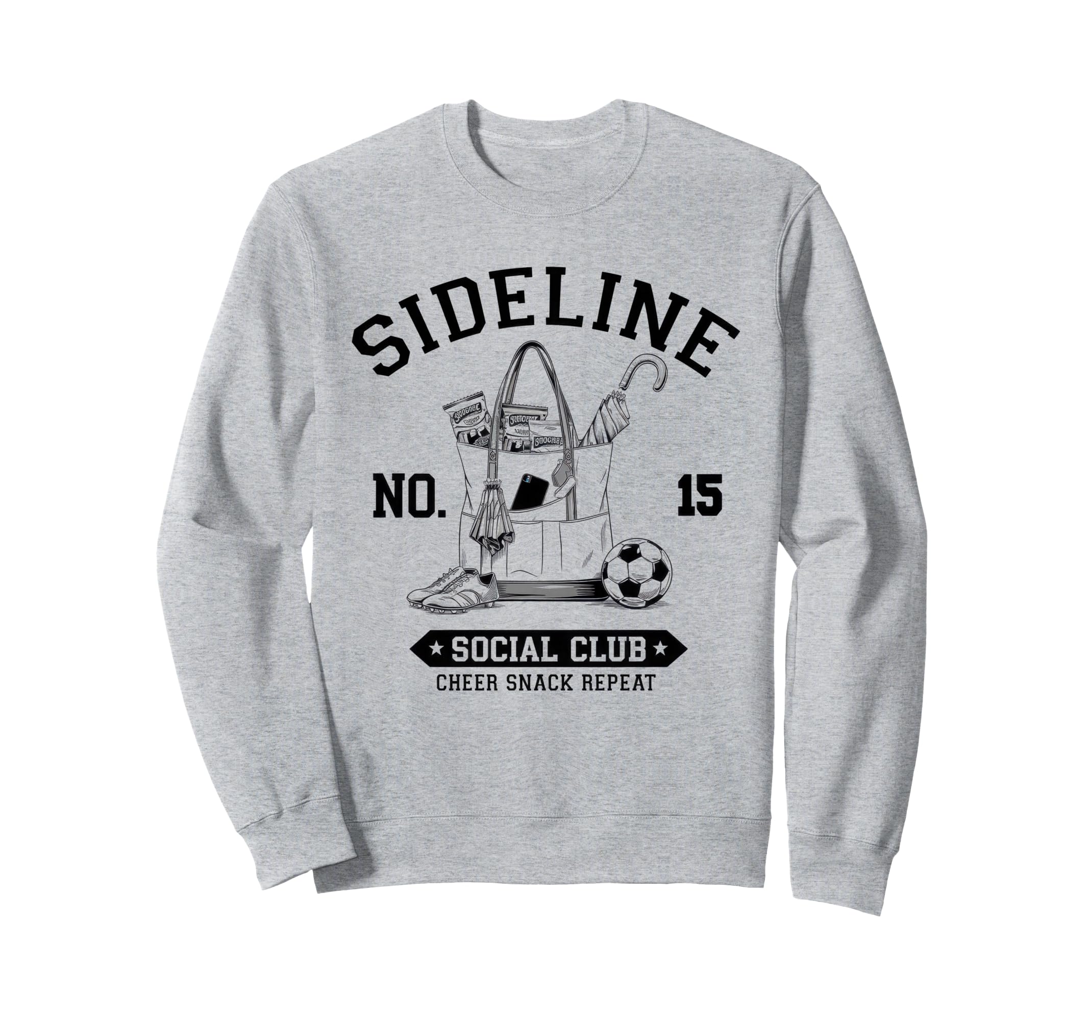 Sideline Social Club Soccer Mom Game Sweatshirt - Trendy Graphic Men Women - T-Shirt, Sweatshirt, Hoodie