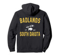 Badlands National Park Hiking South Hoodie - Unique Graphic for Adults - T-Shirt, Sweatshirt, Hoodie