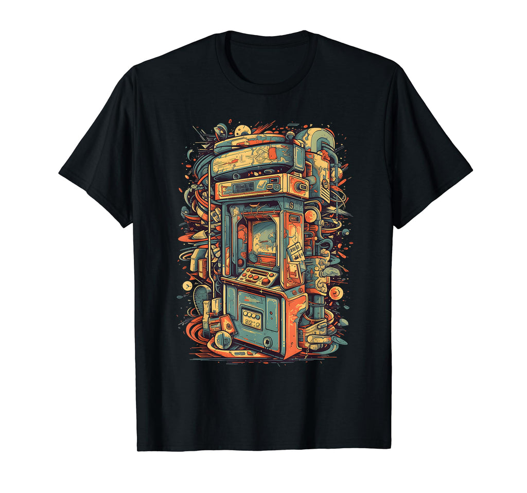 Arcade Gamer Gaming Arcade Machine T-Shirt - Aesthetic Graphic Men Women - T-Shirt, Sweatshirt, Hoodie