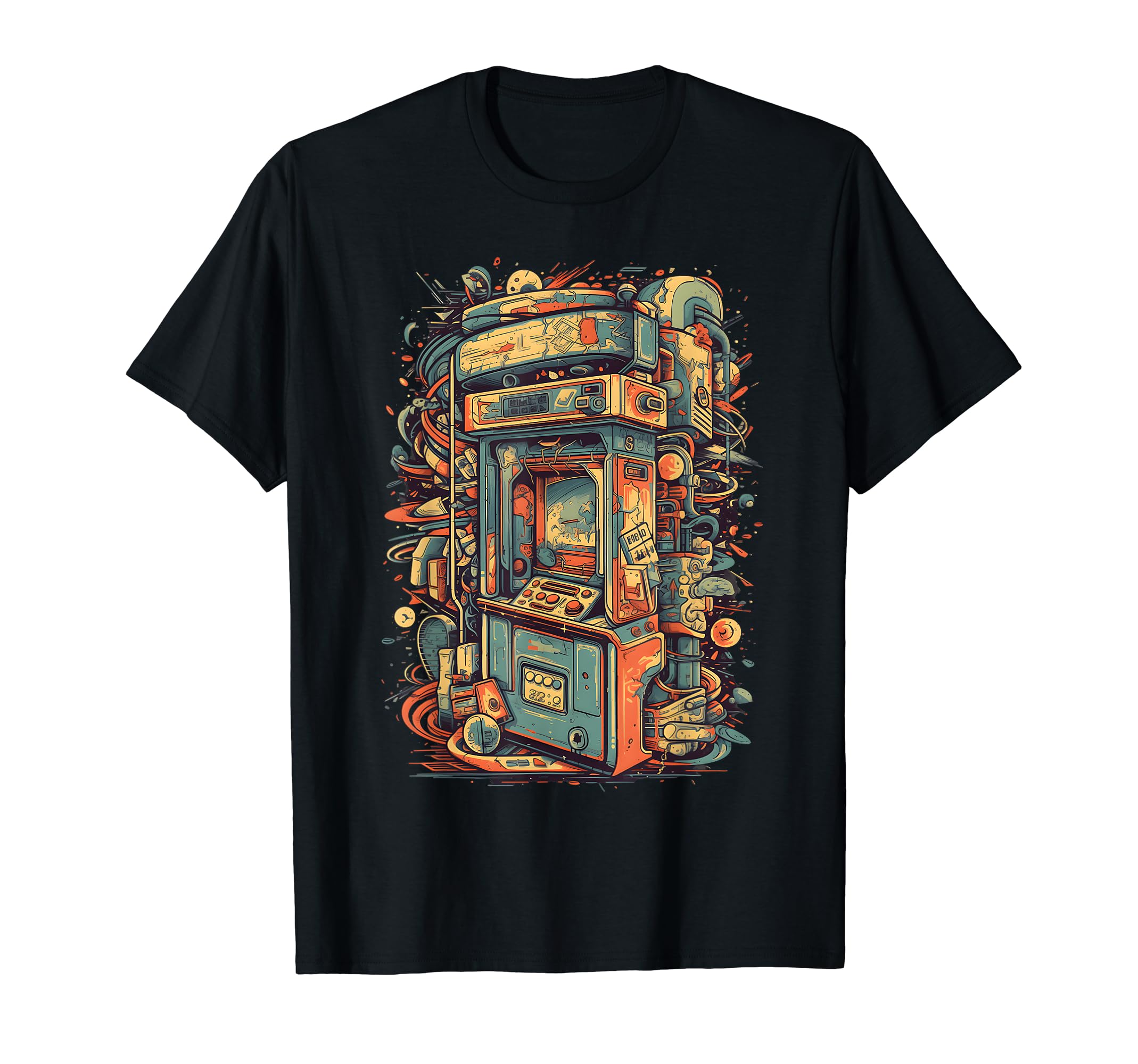 Arcade Gamer Gaming Arcade Machine T-Shirt - Aesthetic Graphic Men Women - T-Shirt, Sweatshirt, Hoodie