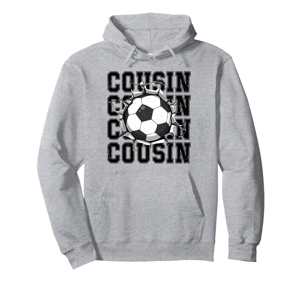 Soccer Cousin Cracked Wall Family Hoodie - Unique Graphic for Adults - T-Shirt, Sweatshirt, Hoodie