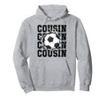 Soccer Cousin Cracked Wall Family Hoodie - Unique Graphic for Adults - T-Shirt, Sweatshirt, Hoodie
