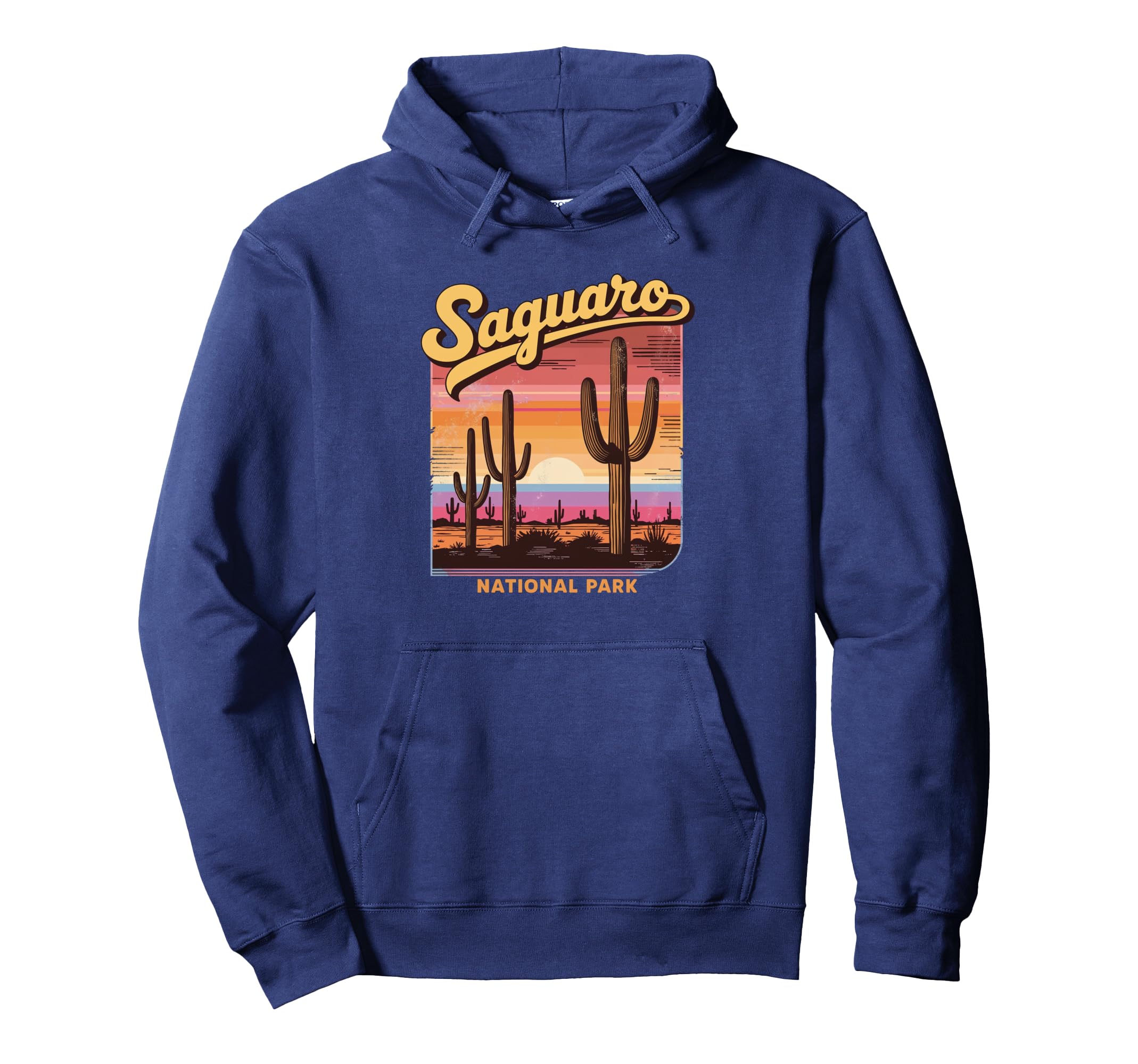 Saguaro National Park Sunset Hoodie - Casual Everyday Wear Men Women - T-Shirt, Sweatshirt, Hoodie