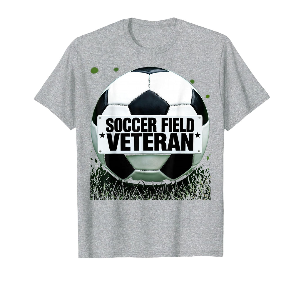 Soccer Field Veteran Soccer Mom T-Shirt - Fun Novelty Design Men Women - T-Shirt, Sweatshirt, Hoodie
