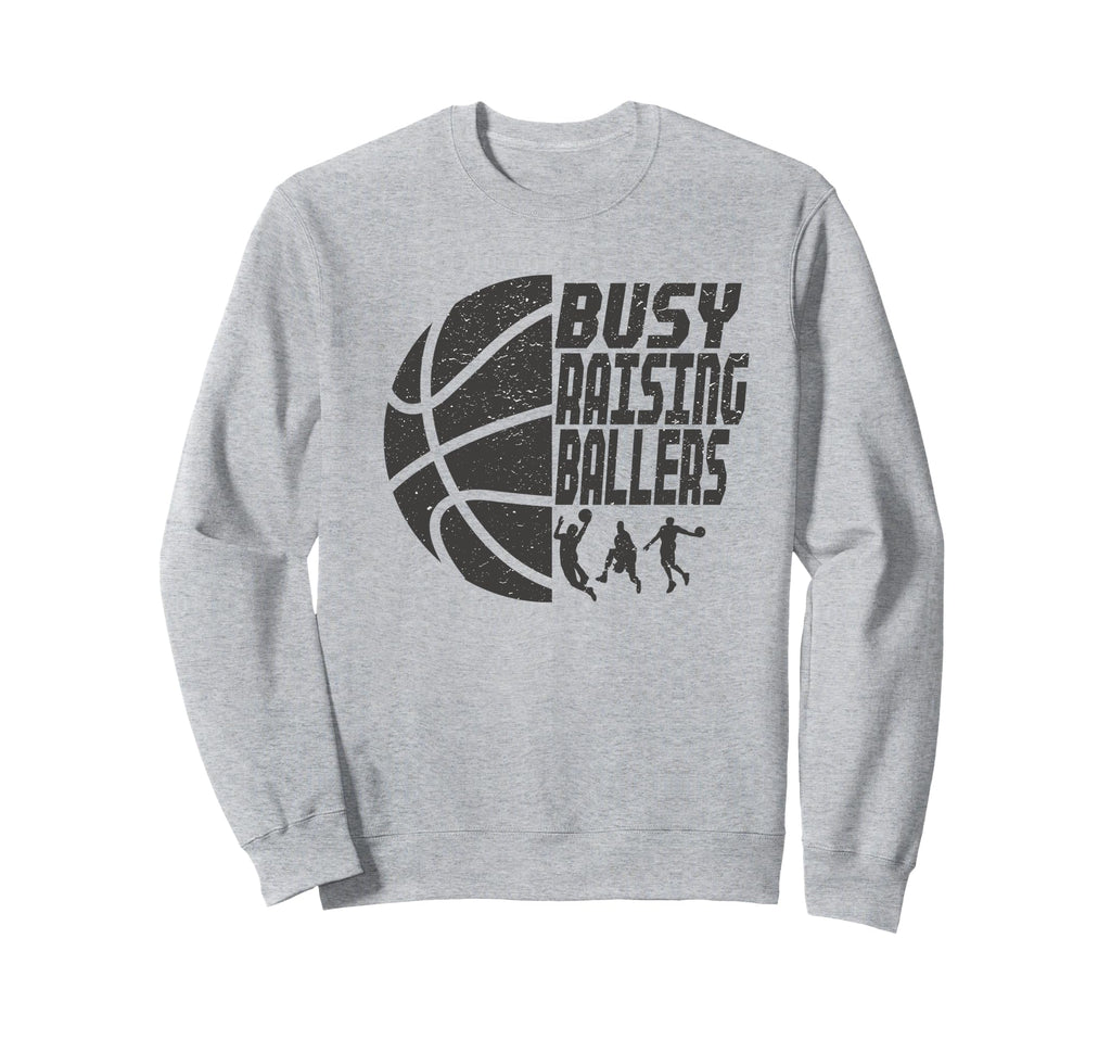 Busy Raising Ballers Basketball Dad Sweatshirt - Custom Art Print Unisex - T-Shirt, Sweatshirt, Hoodie