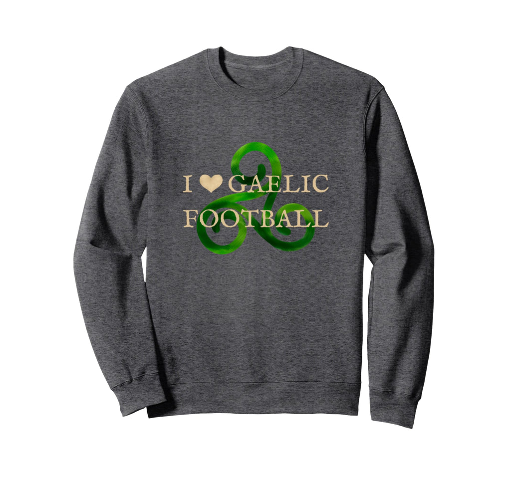 Gaelic Football Heart Celtic Irish Sweatshirt - Custom Art Print Men Women - T-Shirt, Sweatshirt, Hoodie