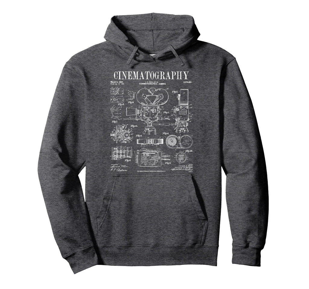Cinematography Movie Film Camera Patent Hoodie - Unique Graphic Men Women - T-Shirt, Sweatshirt, Hoodie