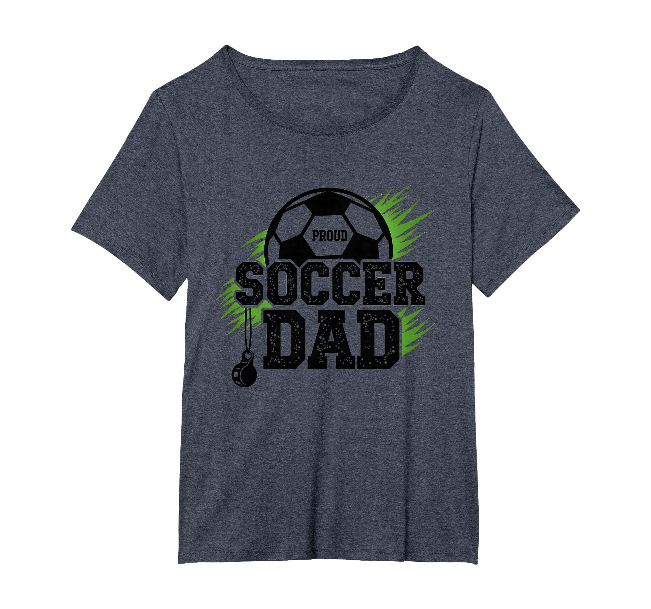 Proud Soccer Dad Whistle Sports Fan T-Shirt - Custom Art Print Unisex - T-Shirt, Sweatshirt, Hoodie