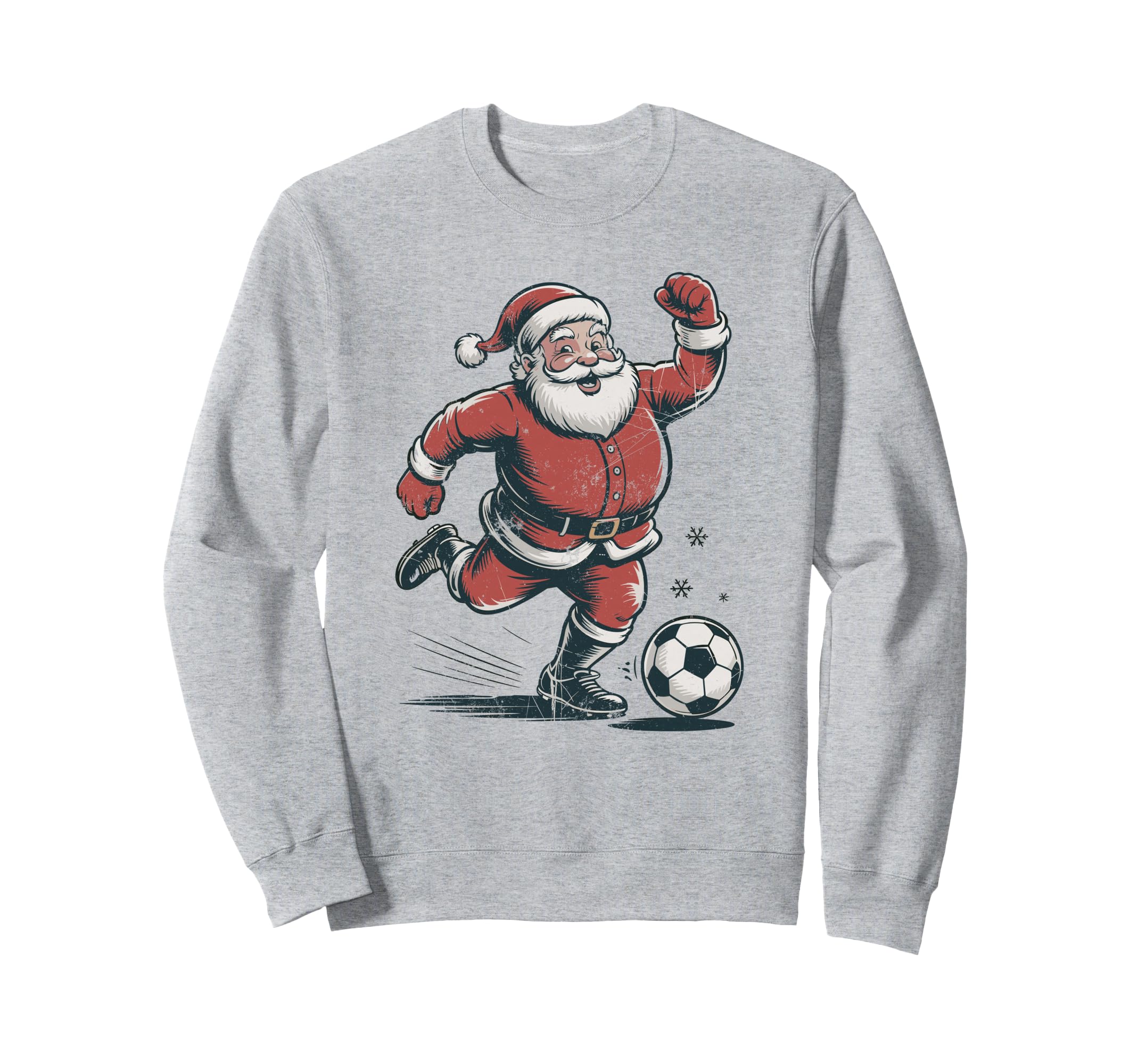 Santa Playing Soccer 90S Holiday Sweatshirt - Streetwear Style Men Women - T-Shirt, Sweatshirt, Hoodie