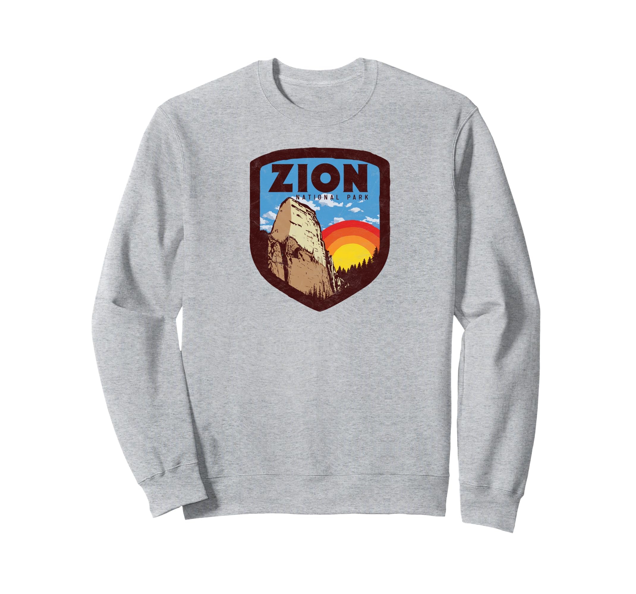Zion National Park Utah 80S Sweatshirt - Unique Graphic Unisex - T-Shirt, Sweatshirt, Hoodie