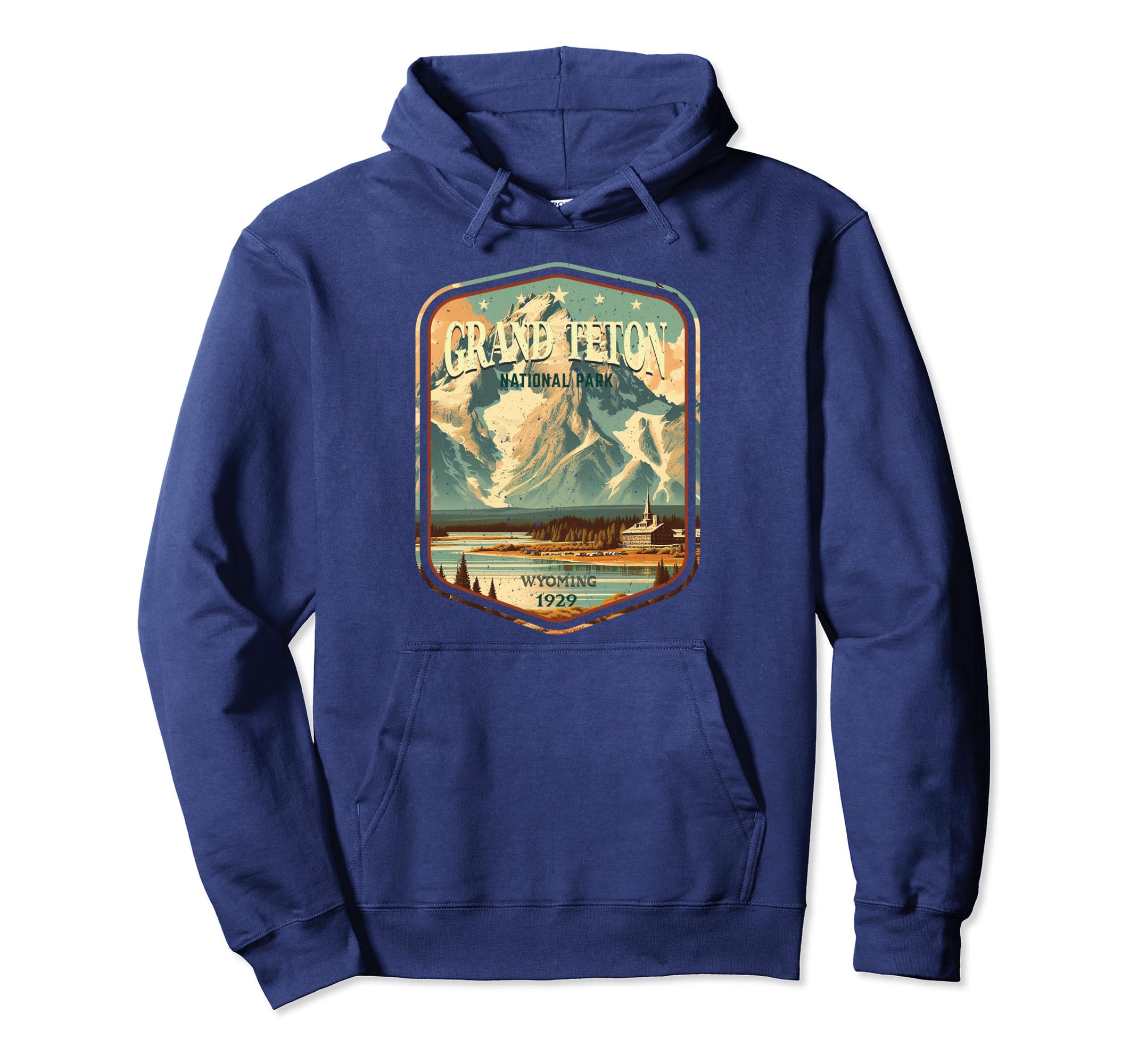 Grand Teton National Park Round Hoodie - Streetwear Style Unisex - T-Shirt, Sweatshirt, Hoodie