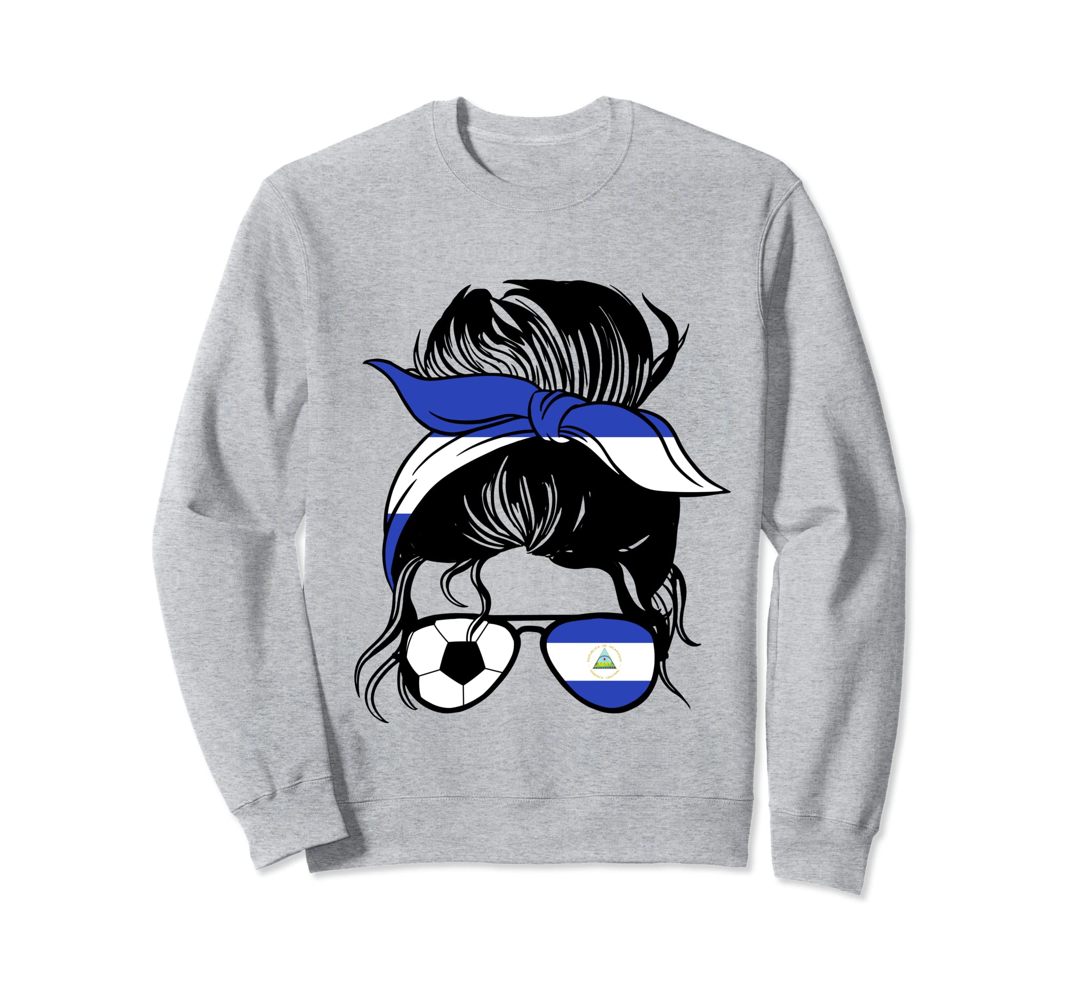 Nicaragua Mothers Day Soccer Mom Sweatshirt - Fun Novelty Design Men Women - T-Shirt, Sweatshirt, Hoodie