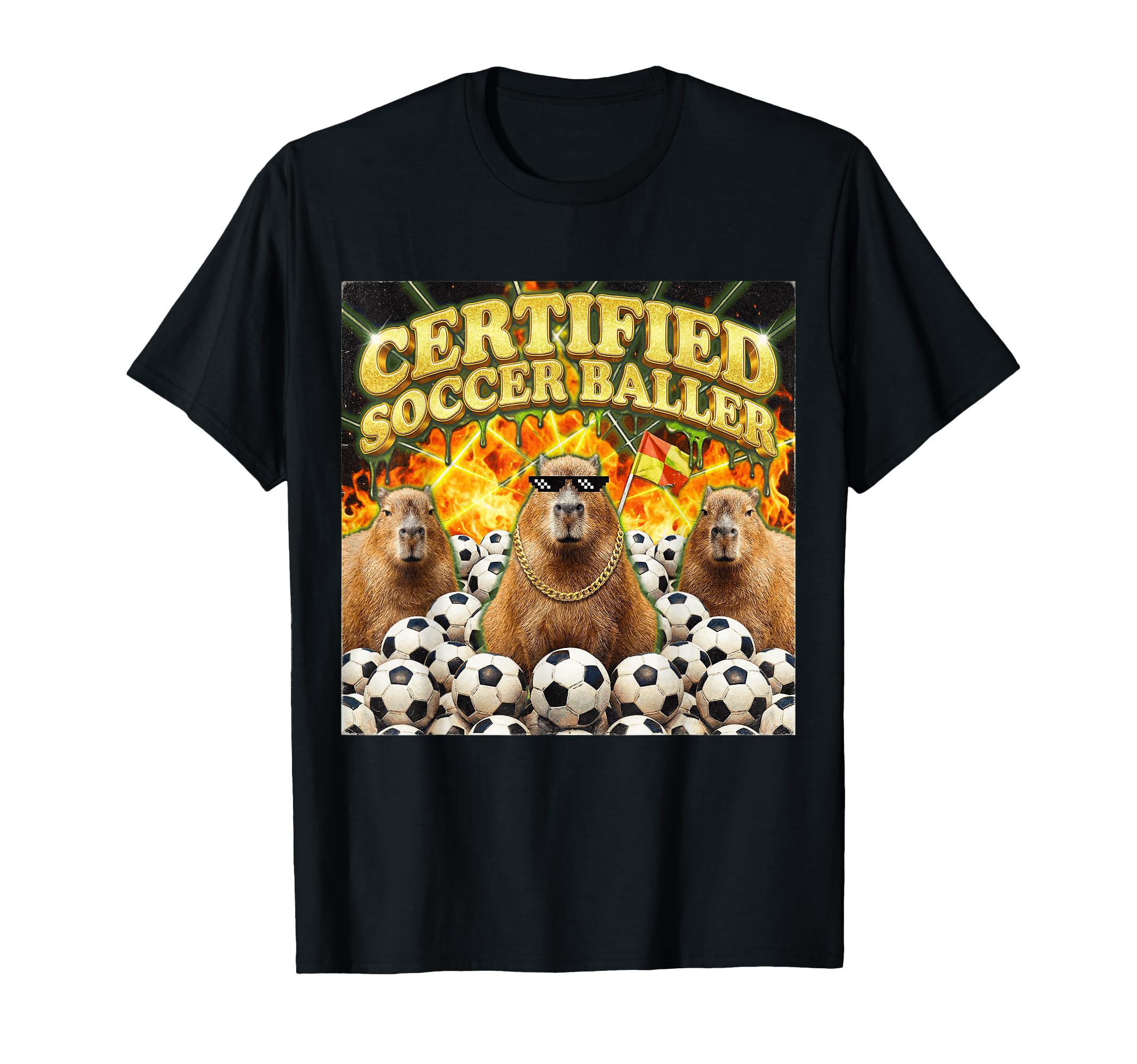 Funny Certified Soccer Baller T-Shirt - Minimalist Print for Adults - T-Shirt, Sweatshirt, Hoodie
