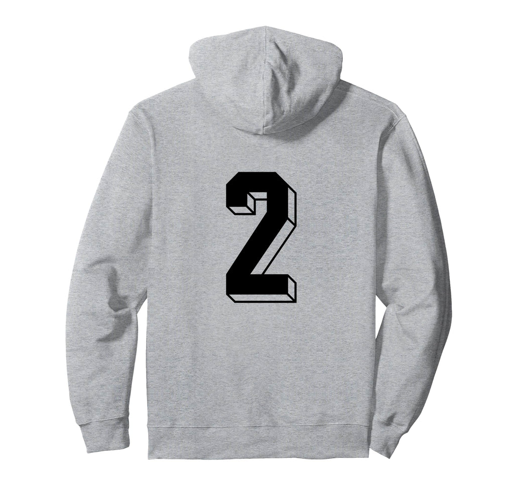 Number 2 Backside 80S 90S Team Jersey Hoodie - Unique Graphic Unisex - T-Shirt, Sweatshirt, Hoodie