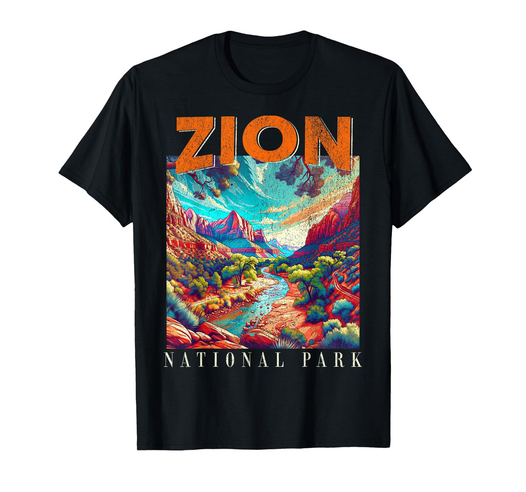 Zion National Park Us Nationalpark Utah T-Shirt - Unique Graphic for Adults - T-Shirt, Sweatshirt, Hoodie