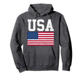 American Flag Usa Patriotic July 4Th Us Hoodie - Aesthetic Graphic Unisex - T-Shirt, Sweatshirt, Hoodie