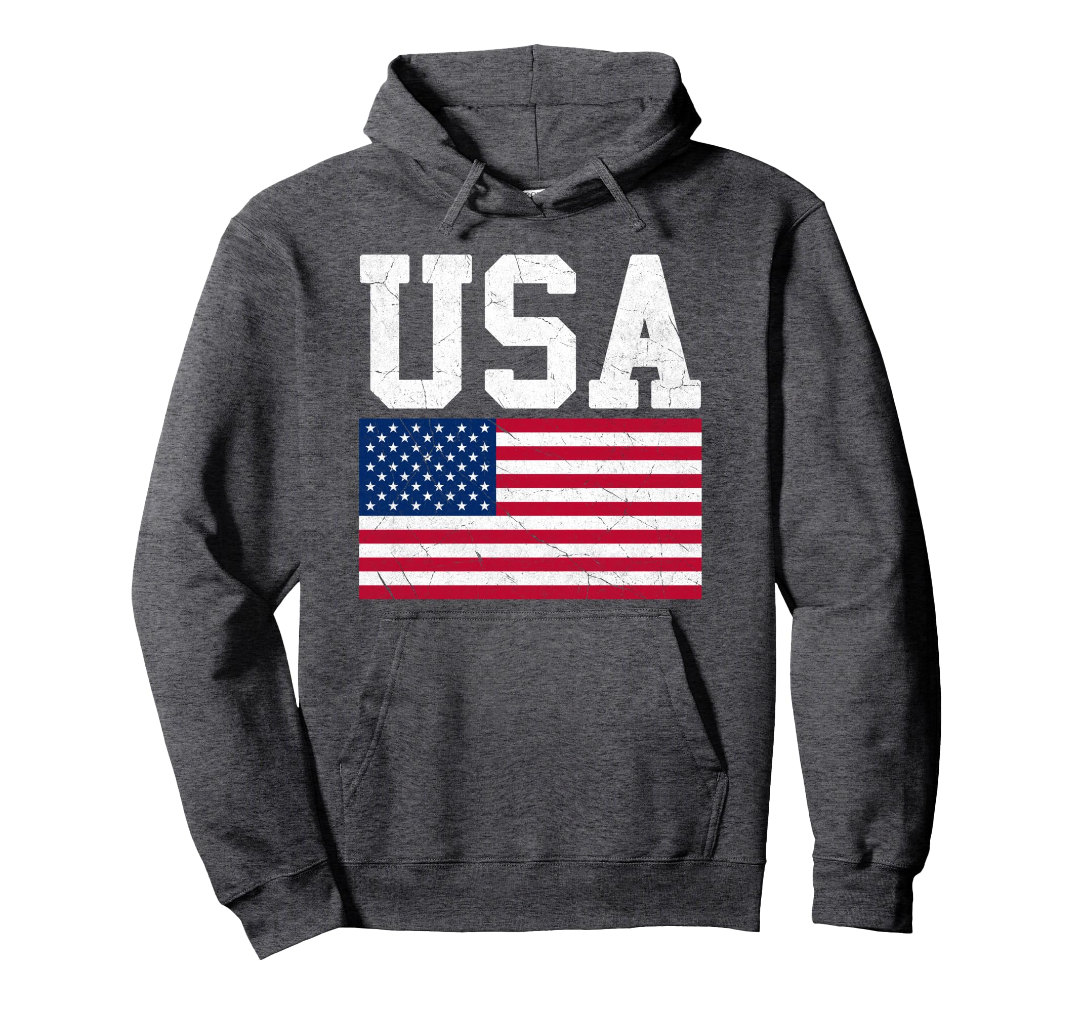 American Flag Usa Patriotic July 4Th Us Hoodie - Aesthetic Graphic Unisex - T-Shirt, Sweatshirt, Hoodie