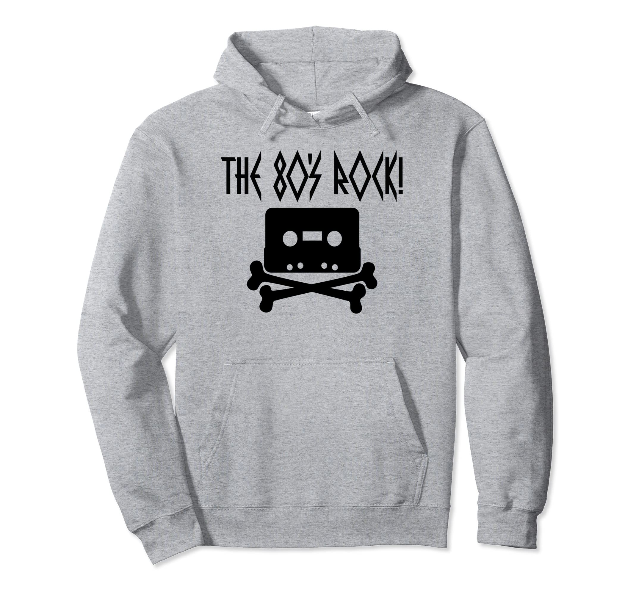 80S Rock Cassette Tape Skeleton Hoodie - Unique Graphic for Adults - T-Shirt, Sweatshirt, Hoodie