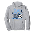 Game Day Soccer Season Light Blue Hoodie - Aesthetic Graphic Unisex - T-Shirt, Sweatshirt, Hoodie