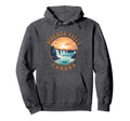Niagara Falls Canada Distressed Circle Hoodie - Minimalist Print Men Women - T-Shirt, Sweatshirt, Hoodie